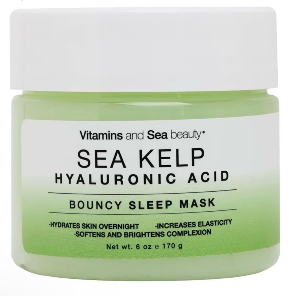 Sea Kelp Hyaluronic Acid Sleep Mask - Light Green